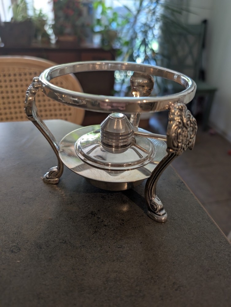 Vintage Silverplate Chafing Dish Stand