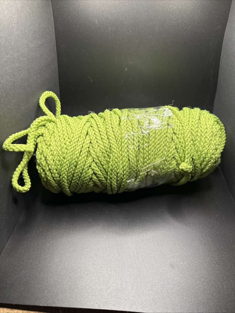Vtg Large Green Macrame Cord ~ 1+ Pound