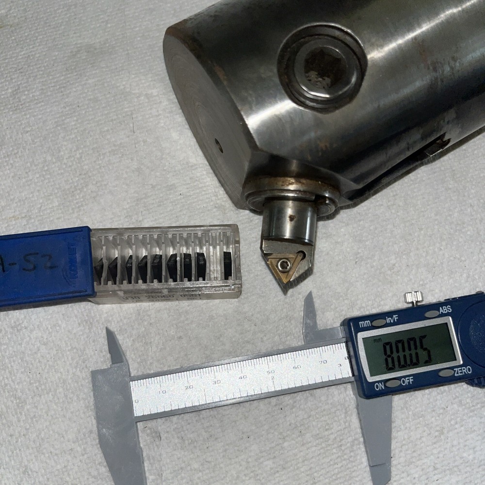Komet ABS80 Micro Adjustable Boring Head 90-140mm 3.543-5.512 Range. 10 Inserts.