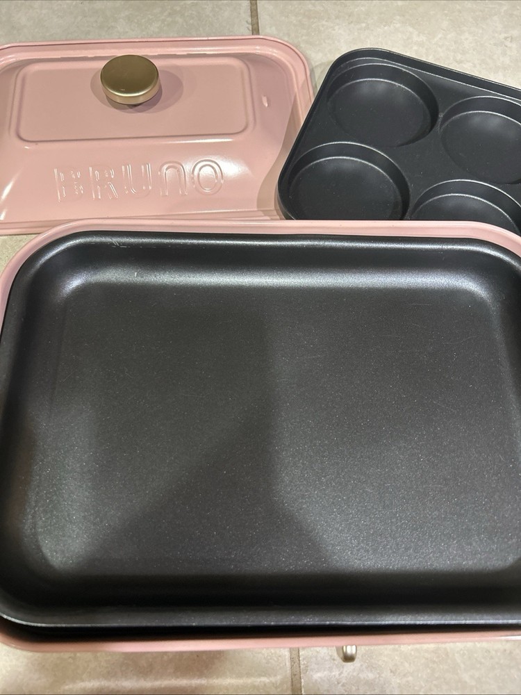 Bruno, Hot Plate, Compact, Ceramic Pink Read Description