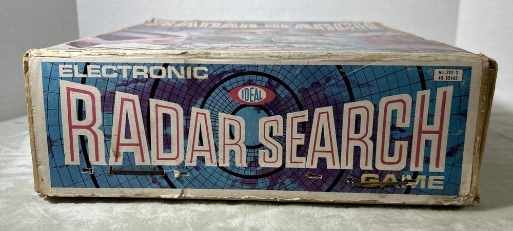 Vintage Ideal Electronic Radar Search Game Complete W/ Box Strategy