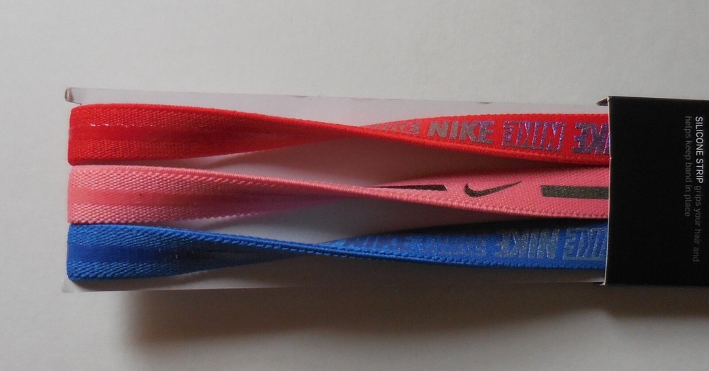 Nike Metallic Printed 2.0 Headbands Assorted 3PK Youth