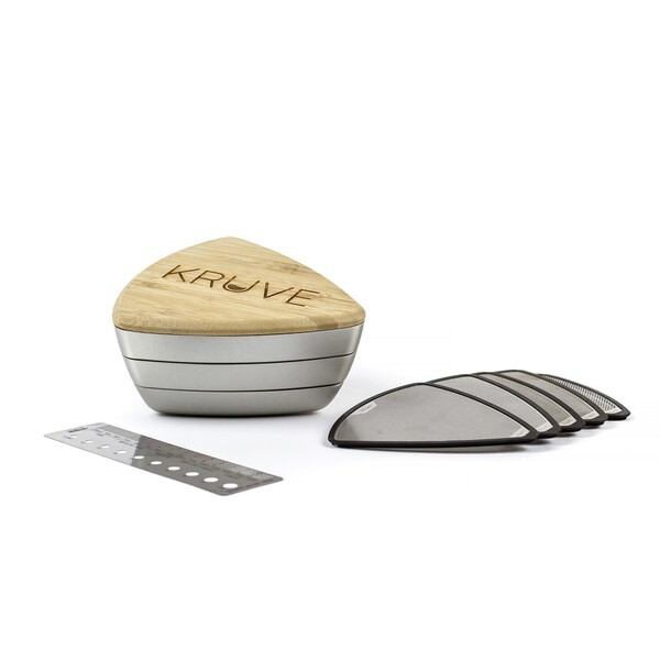 Kruve - Sifter Base (Silver) - With 5 Sieves