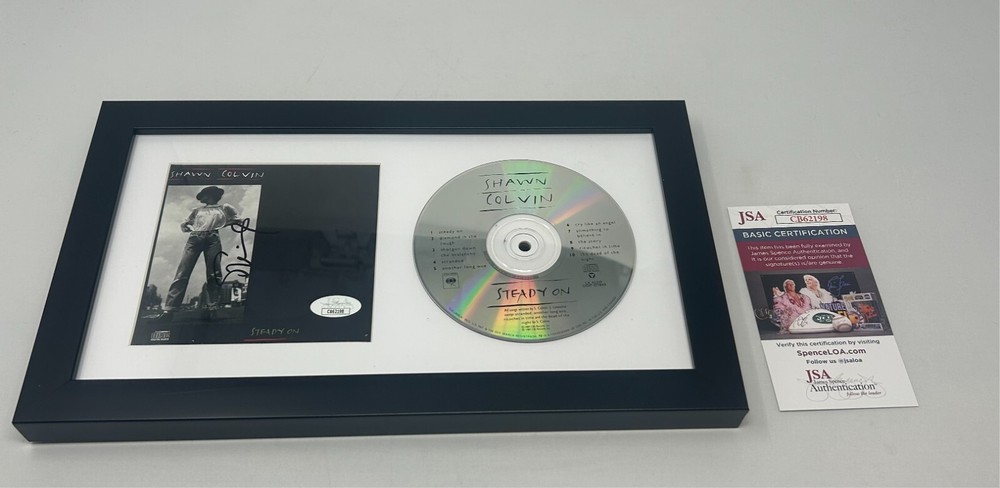 Shawn Colvin signed Steady On Framed CD Cover JSA COA