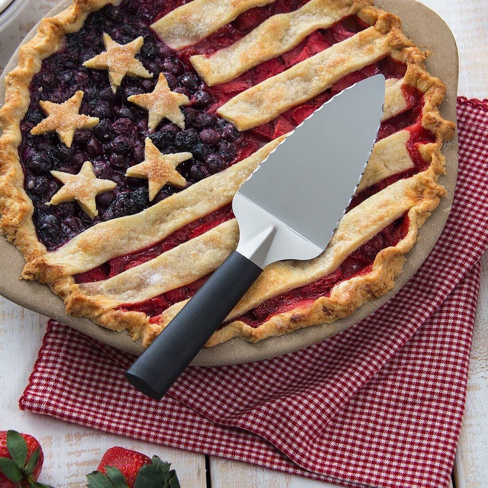 Cutlery Serrated Pie Server Black Handle