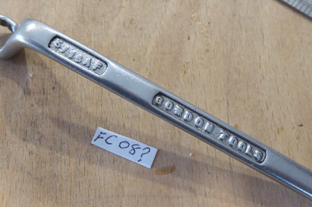 GORDON TOOLS 5 /16 X 3/8" AF cranked ring spanner