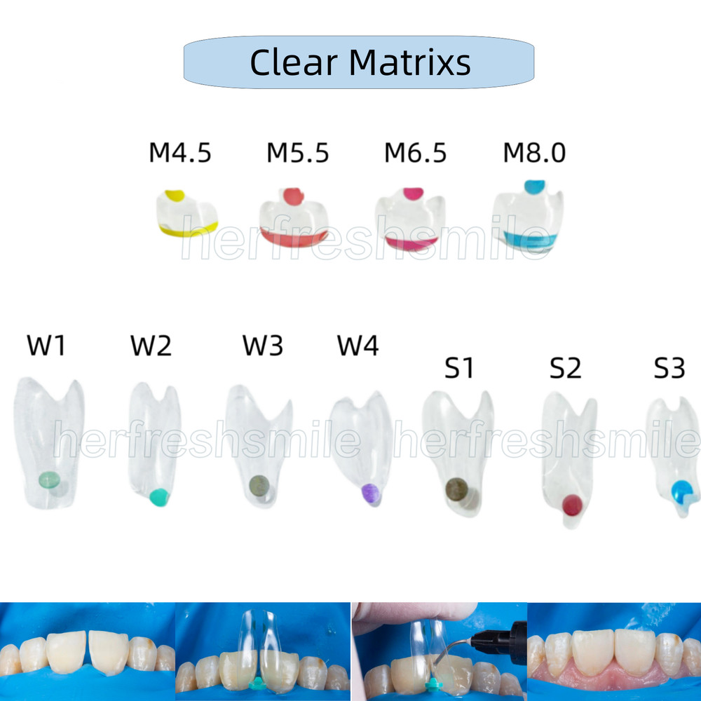 11Sizes Dental Clear Matrix Front/Molar Teeth Transparent Matrix Fit Bioclear BT
