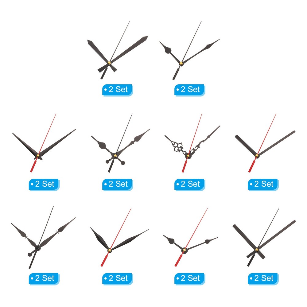 Clock Hands Kit 20 Set Clock Hands Kits Parts Replacement10 Styles