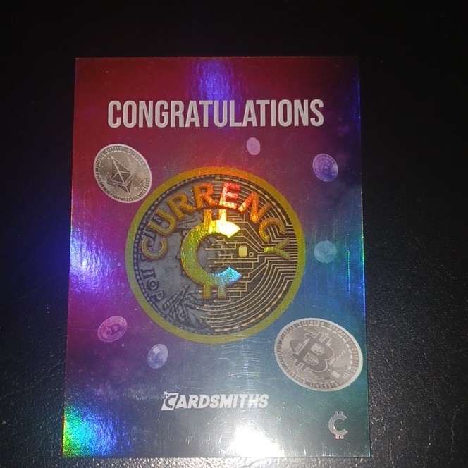 cardsmiths bitcoin redemption card