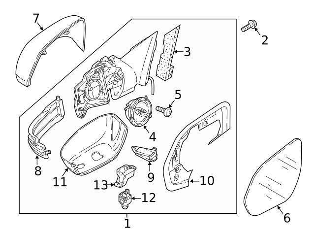 Genuine Volkswagen Lower Cap 3cn8575789b9