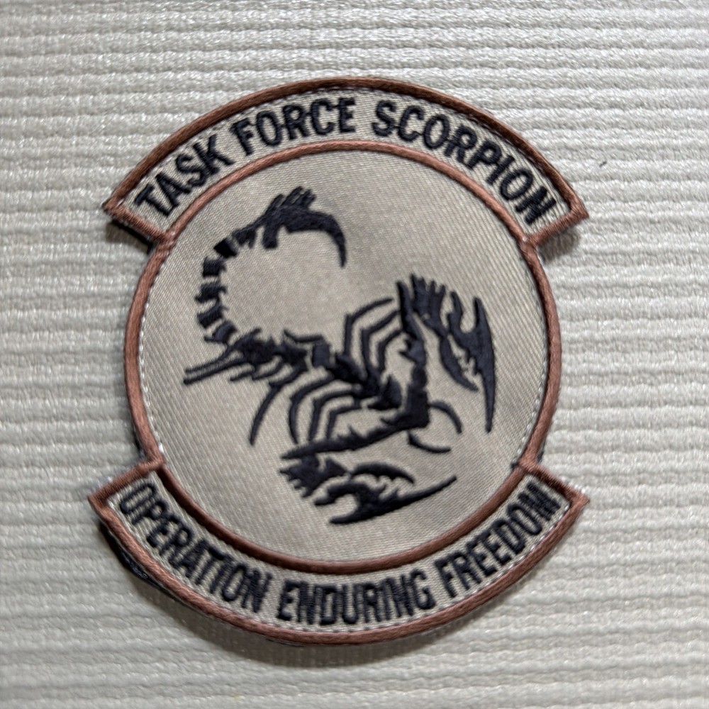 Task Force Scorpion Operation Enduring Freedom Patch Hook&Loop Backed