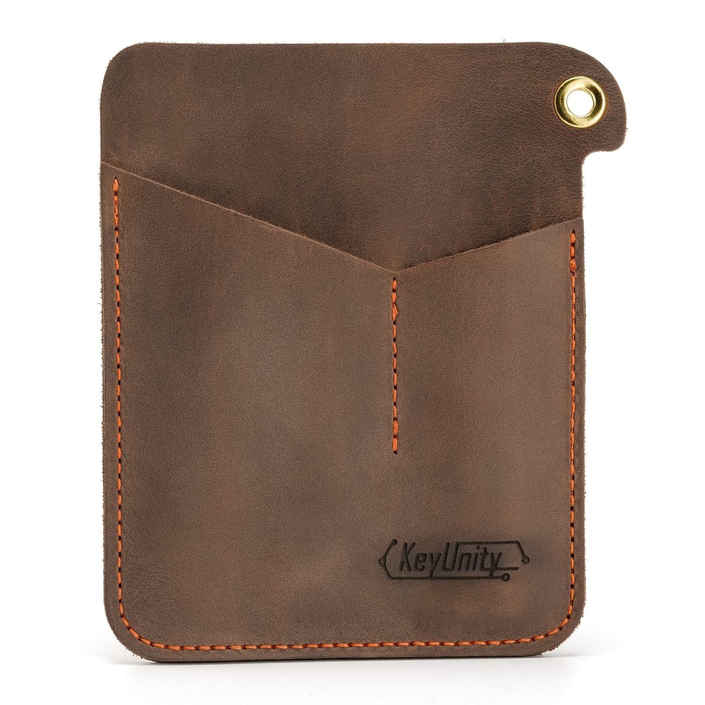 KL01 Leather Pocket Organizer with 3 Pouch, EDC Multitool Sheath for Notebook...