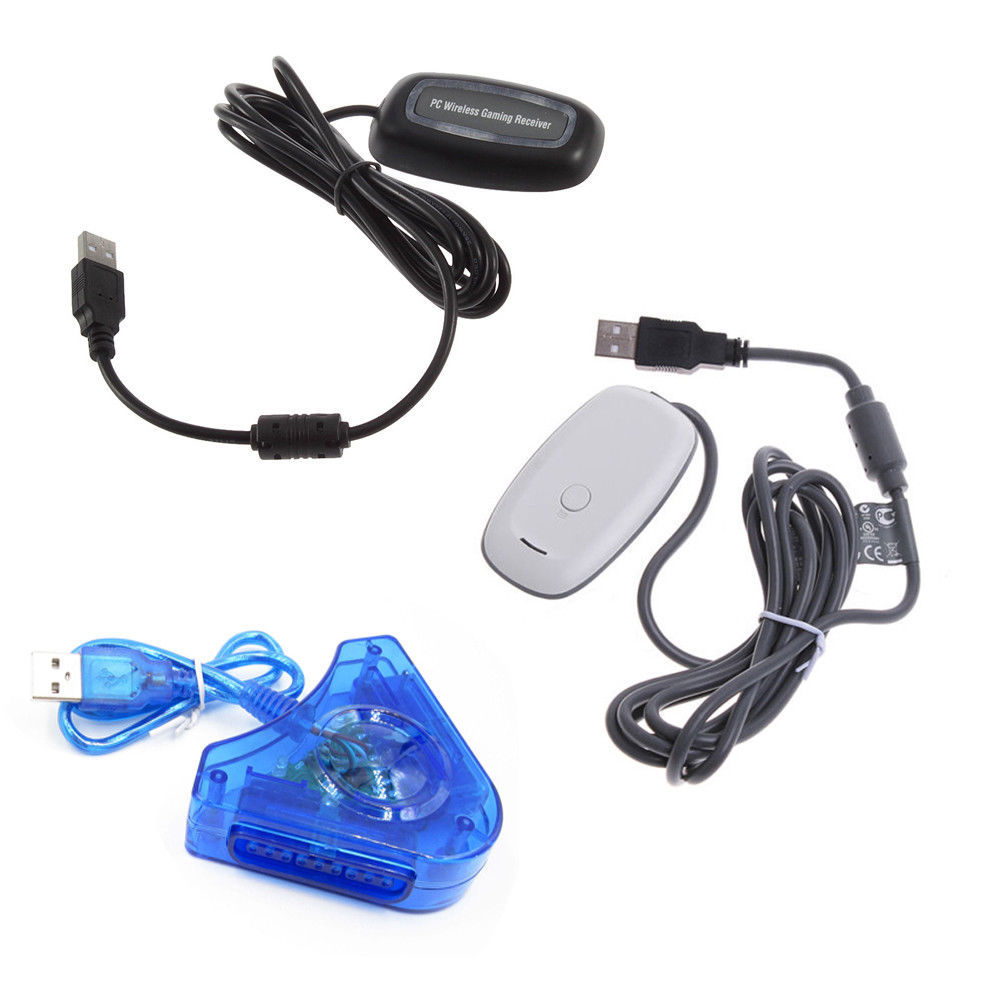 Wireless Adapter Convert Receiver For XBox360 Controller to Windows PC Games