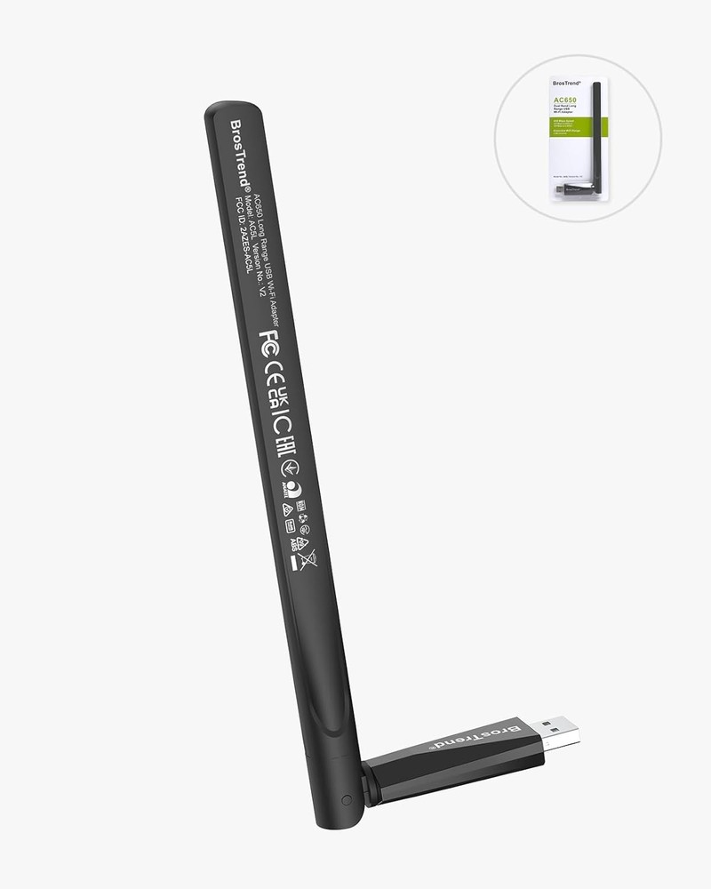 650Mbps Linux Compatible WiFi Adapter Supports Kali Linux, Ubuntu, Mint, Debian,