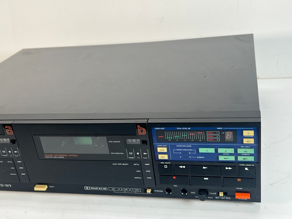Sansui D-W9 Dual Cassette Deck, Untested