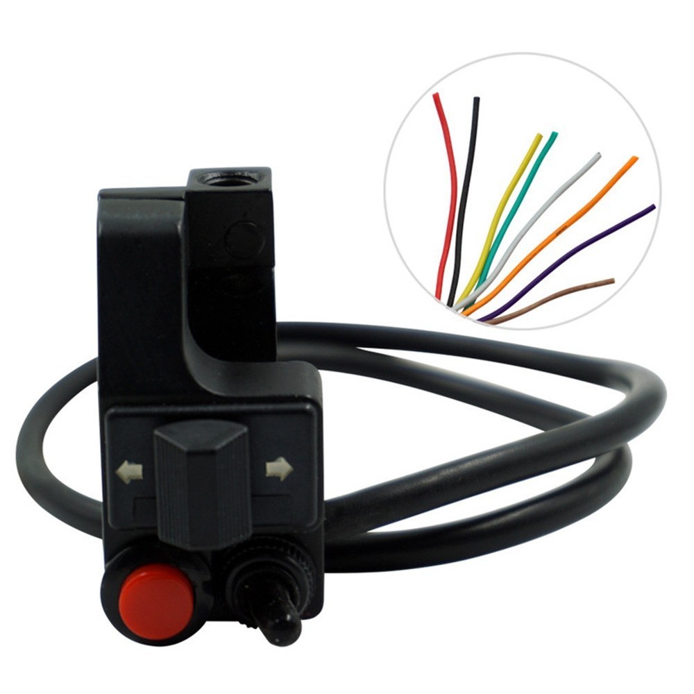 Motorcycle Switches Handlebar Switch Headlight Button 12V ABS Aluminum