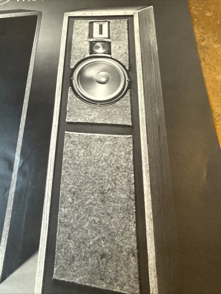 Original 1970s Sidereal Akustic Model Four Speaker System Advertising Spec Sheet