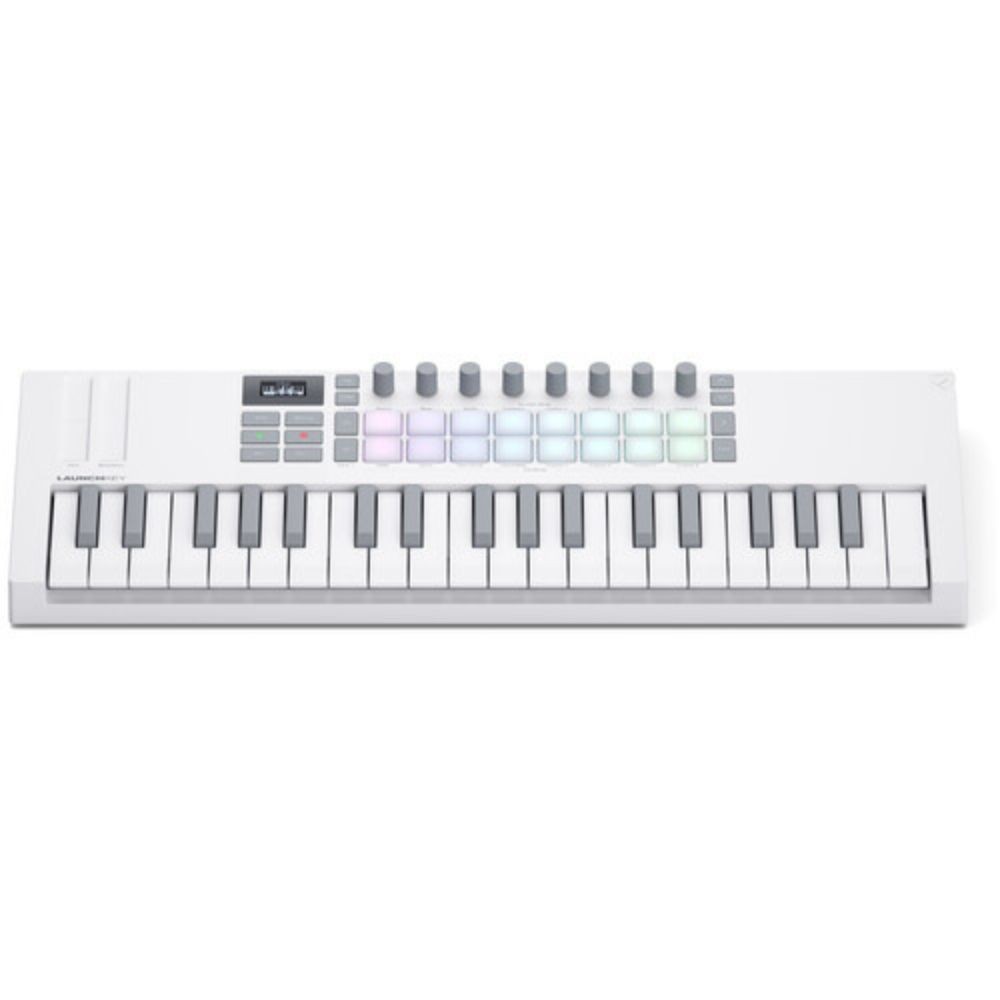Novation Launchkey Mini 37 MK4 USB MIDI Keyboard Controller(White, 37 Mini Keys)
