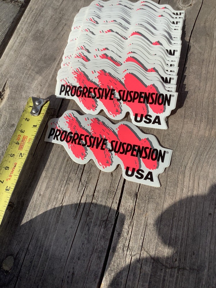 Vintage Progressive Suspension Sticker Quantity 1