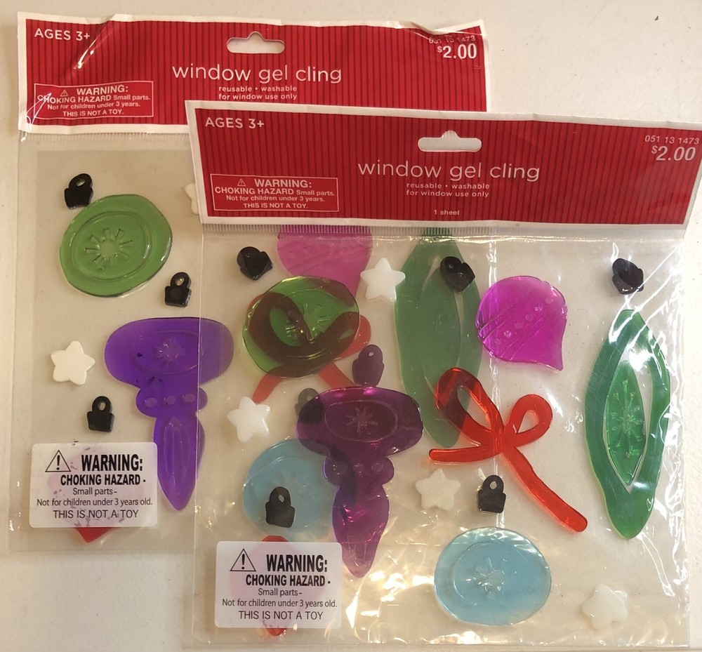 Christmas, Etc., Window Gels