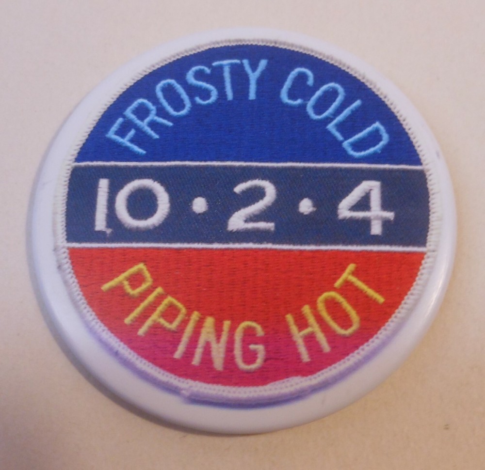 Vintage Dr Pepper 3" Pin back Button"Frosty Cold" #1