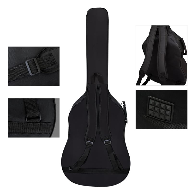 Acoustic Guitar Bag Thick Padding Waterproof Dual Adjustable Shoulder Strap