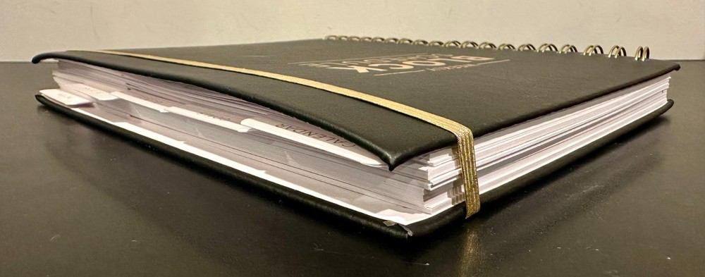Productivity Boot Camp Weekly Block Schedule, Black/Gold *UNUSED*