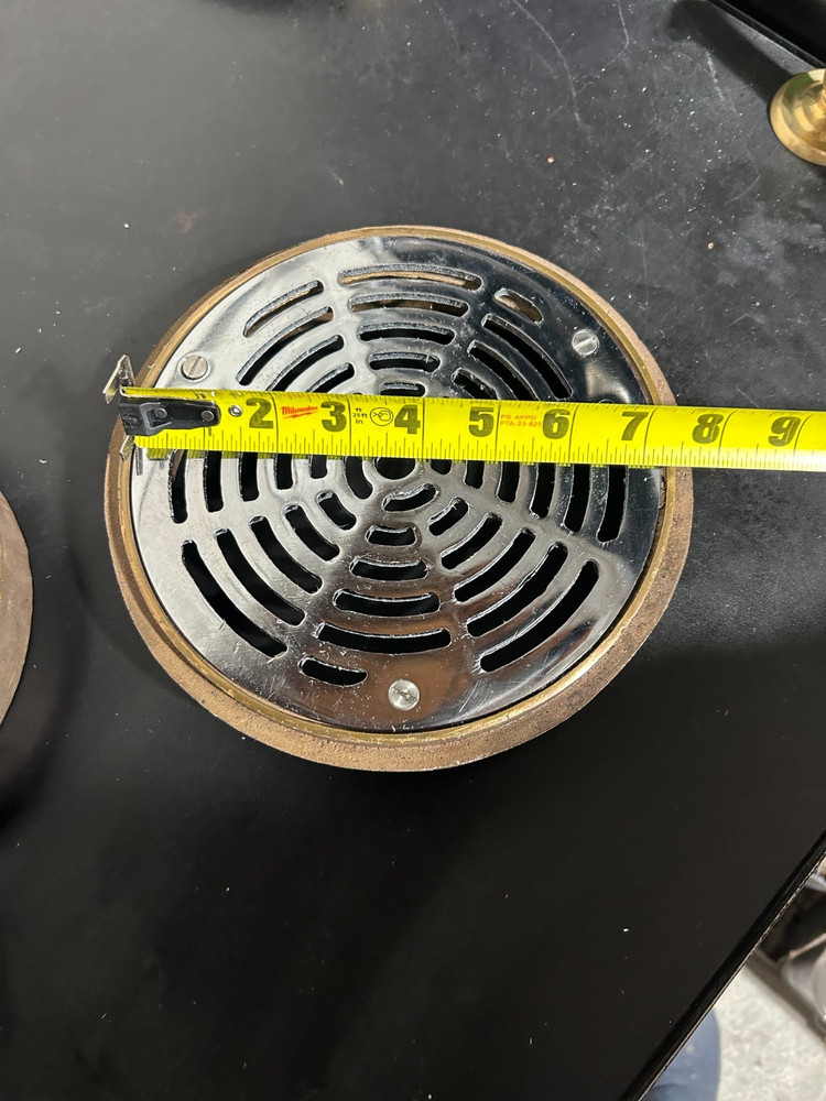 FLOOR DRAIN CHROME PLATED BRONZE