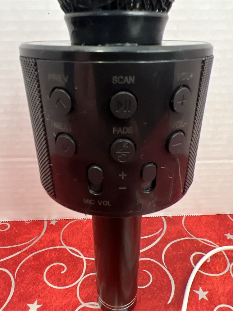 Wireless Bluetooth Karaoke Microphone with Charging Cable