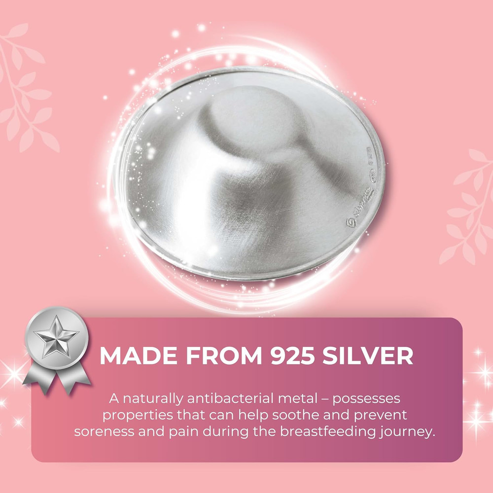 ® the Original Silver Nursing Cups, Nipple Covers for Breastfeeding Essentials,