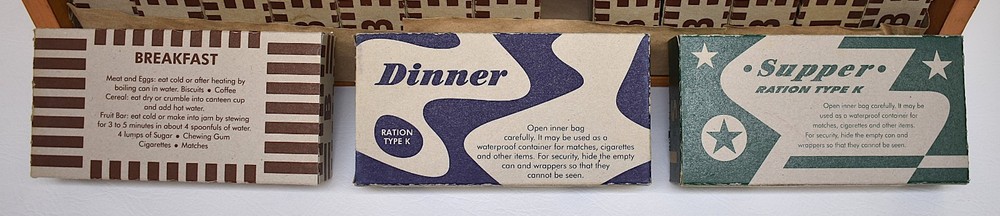 Repro WW2 US Army Field 38pc Pack Empty K Ration Morale Units PATTEN Reenact War