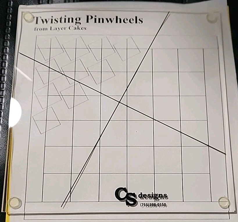TWISTER TOOL & Lil' Twister includes instructions & Pattern For Layer Cake Quilt
