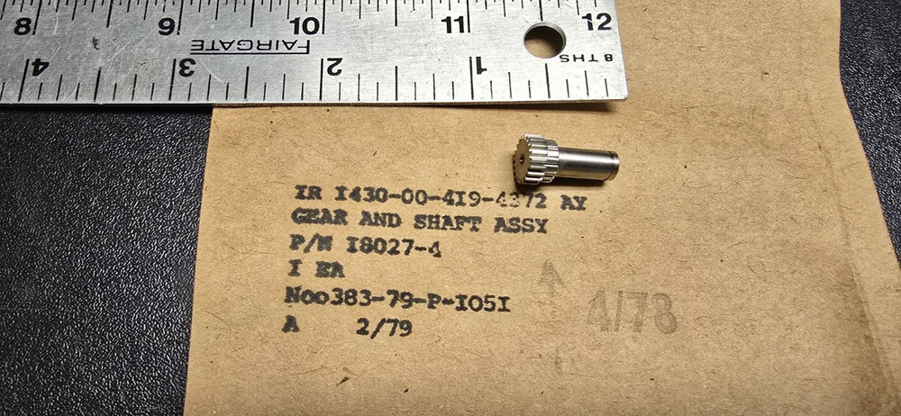 GYRUS ACMI L.P. GEARSHAFT ASSY 18027-4 1430-00-419-4372