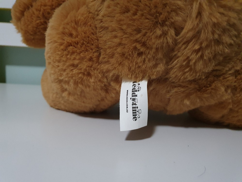 TEDDYTIME TEDDY BEAR BROWN WITH BOW 32CM