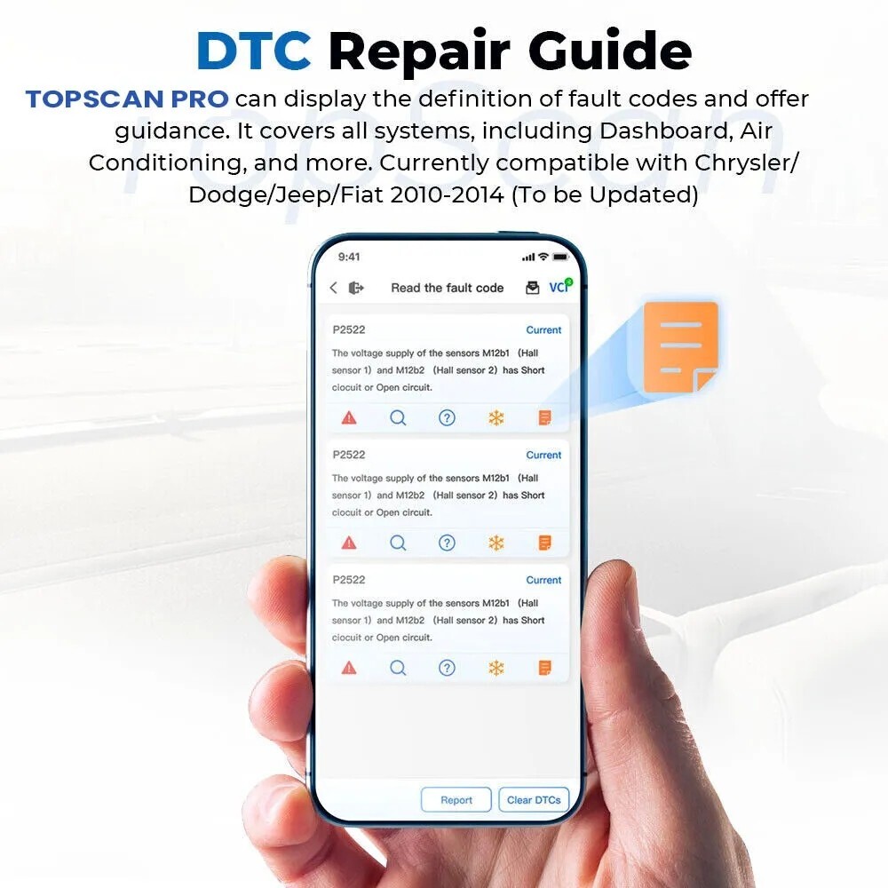 2025 TOPDON Topscan PRO Wireless OBD2 Scanner Code Reader Key Coding Diagnostic