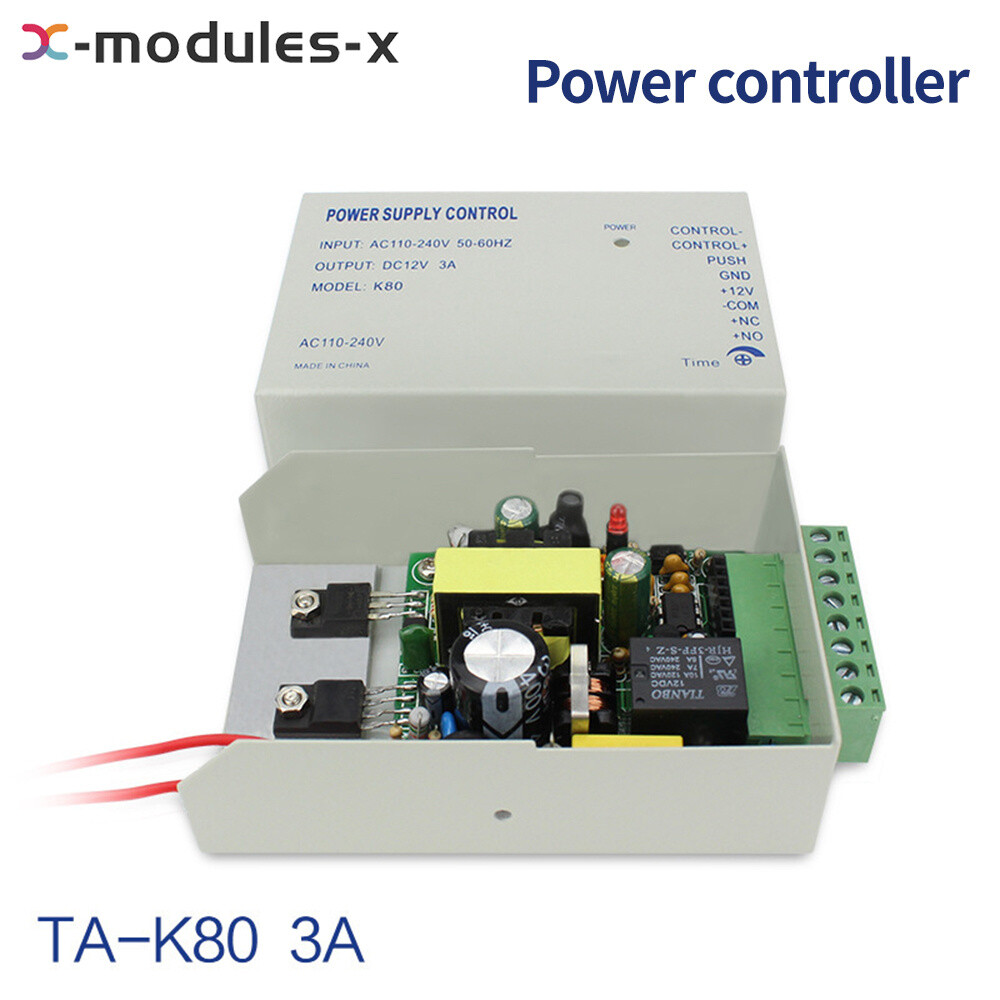 12V 3A Door Access Control Power Supply Controller Power Box For Intercom System