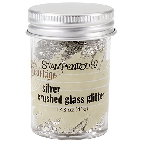 Glass Glitter 1.43 Ounces-Silver