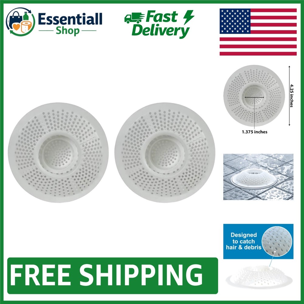Hairstopper 2-Pack: Patented Drain Protector for Efficient Clog Prevention