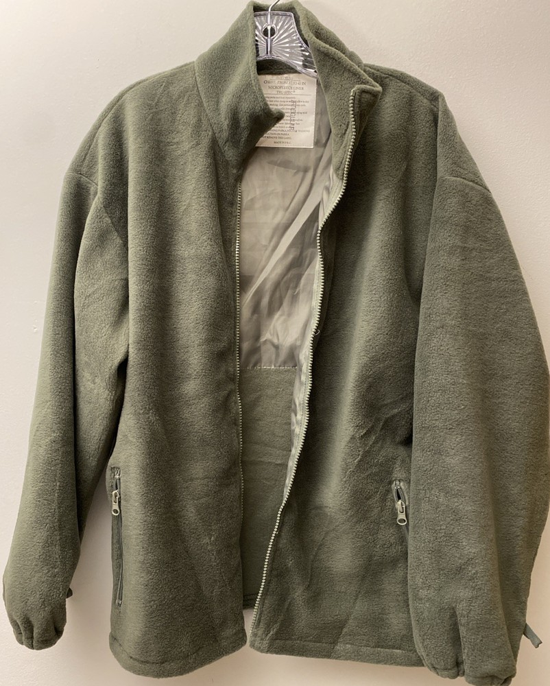 TRU SPEC Tactical Waterproof Parka Medium w Zip Fleece Liner Olive EUC Refcd Elb