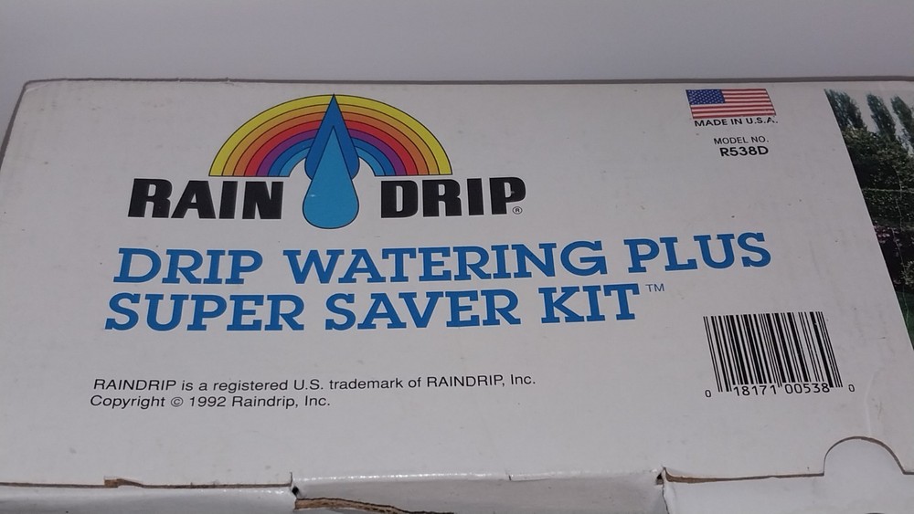 Raindrip Drip Watering Plus Super Saver Kit #93085/R538D 200ft Irrigation System
