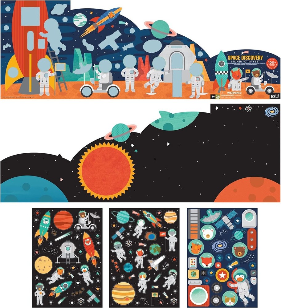 Petit Collage Space Discovery Sticker Activity Set