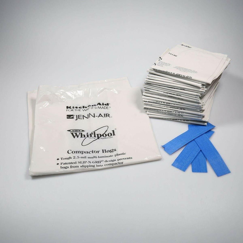 Trash Compactor Bags Heavy Duty Plastic Whirlpool Garbage Container 15 60 Pack