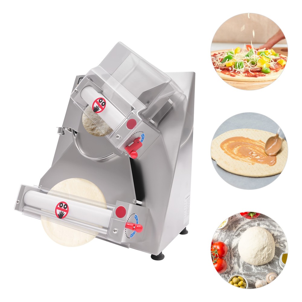4"-16" Electric Dough Roller Sheeter Pastry Pizza Maker Press Making Machine