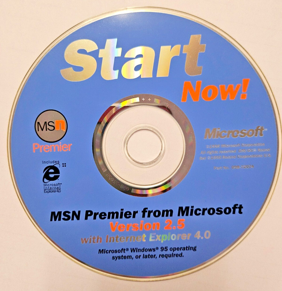 Microsoft (MSN) Start Now! CD MSN Premier from Microsoft Version 2.5