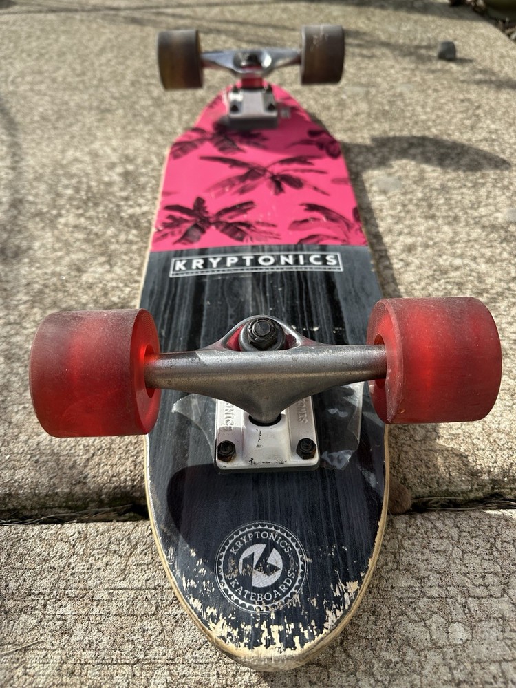 Kryptonics Pink And Black longboard