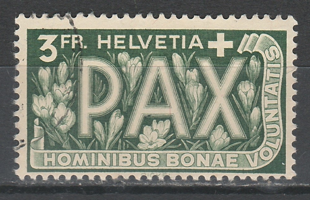 SWITZERLAND 1945 PEACE 3FR USED
