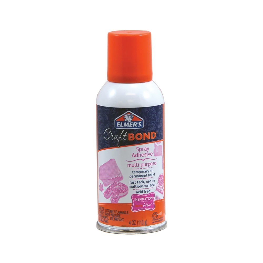 Multi-Purpose Spray Adhesive, Strong & Fast Tack, Clear & Quick Drying, 4 oz