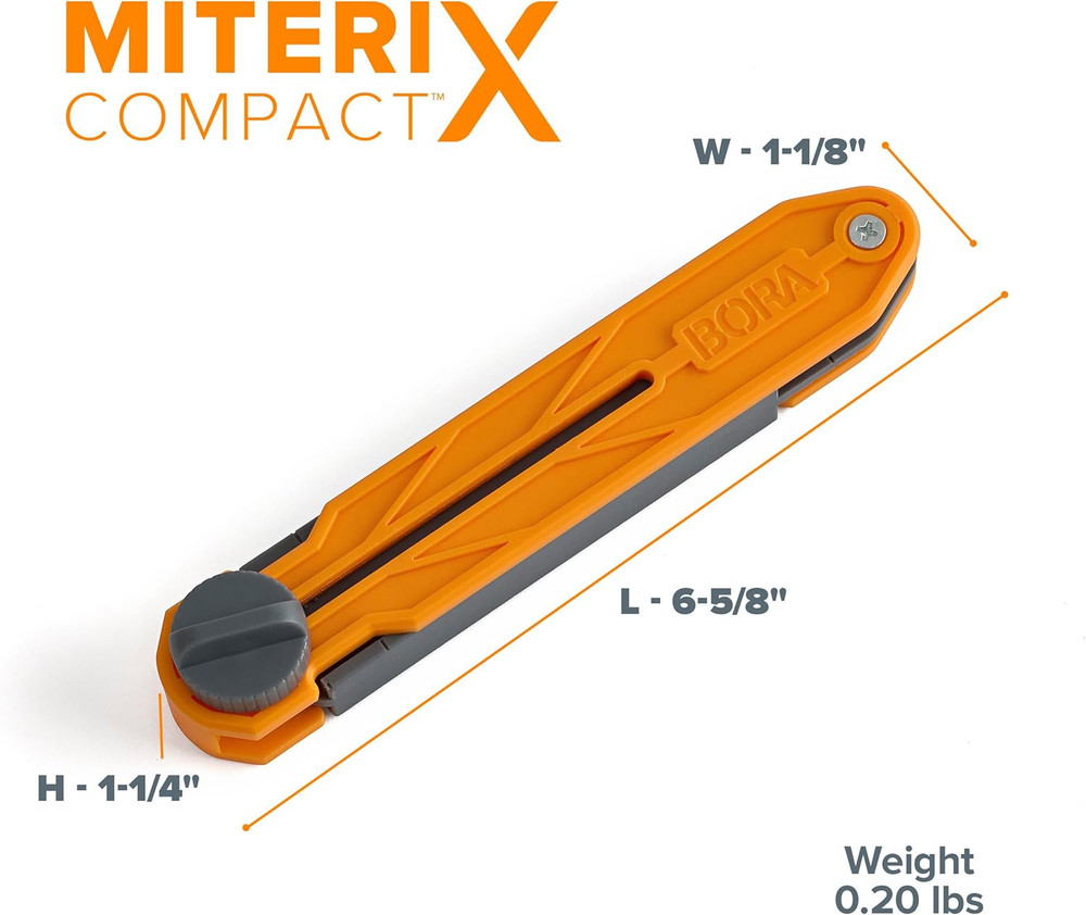 Miterix Compact Angle Finder Tool Gauge, Duplicates & Splits in Half for Precise