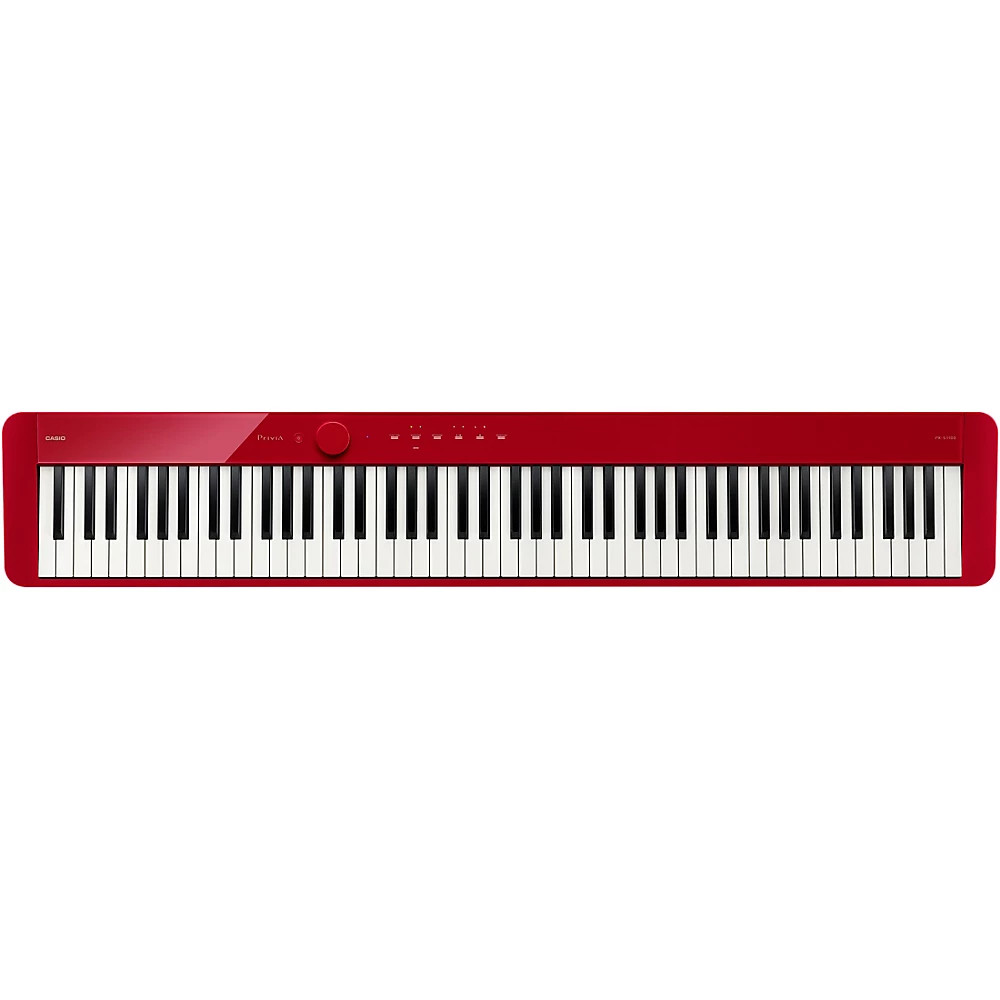 Casio PX-S1100 Privia Digital Piano Essentials Bundle Red