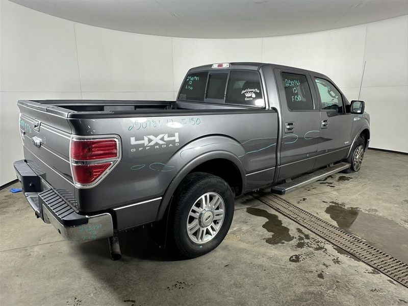 2011-2014 Ford F150 Front Floor Center Console Complete Column Shift Gray OEM